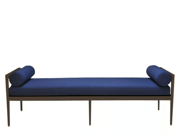 AZIMUTH CROSS - Powder coated aluminium backless bench by JANUS et Cie - view 3